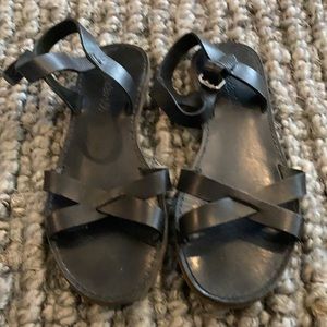 Madewell leather navy blue sandals